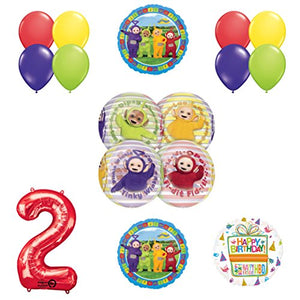Teletubbies 2nd birthday ORBZ Balloon Birthday Party supplies and Decorations