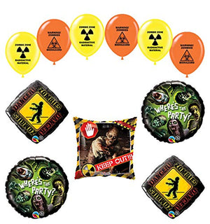 Mayflower Products Zombies Birthday Party Supplies The Walking Dead Balloon Bouquet Decorations