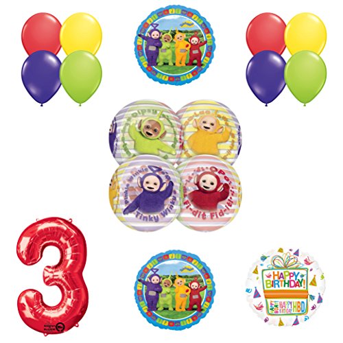 Teletubbies 3rd birthday ORBZ Balloon Birthday Party supplies and Decorations