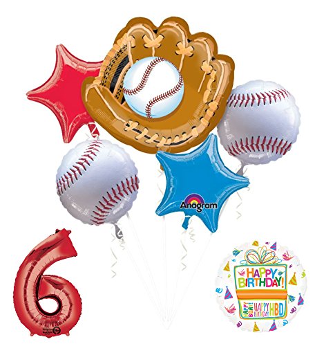 Baseball 6th Birthday Party Supplies
