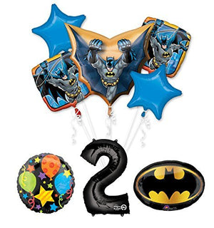 The Ultimate Batman 2nd Birthday Party Supplies and Balloon Decorations