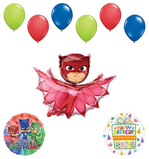 Mayflower Products PJ Masks Owlette Birthday Party Supplies Balloon Bouquet Decorations