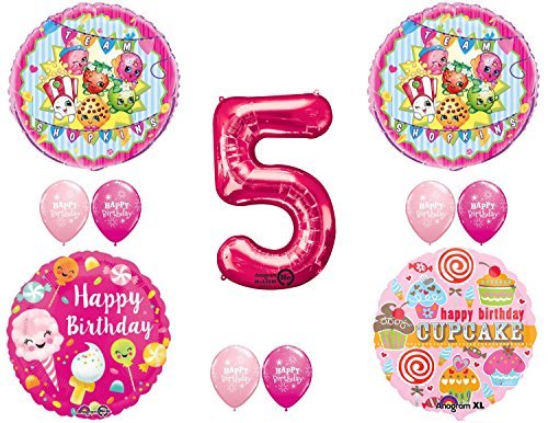 SHOPKINS 5th BIRTHDAY PARTY Balloons Decorations Supplies kit