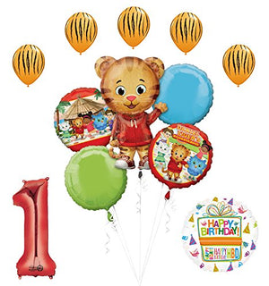 The Ultimate Daniel Tiger Neighborhood 1st Birthday Party Supplies and Balloon Decorations