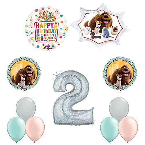 The Secret Life of Pets 2nd Holographic Birthday Party Balloon Supply Decorations