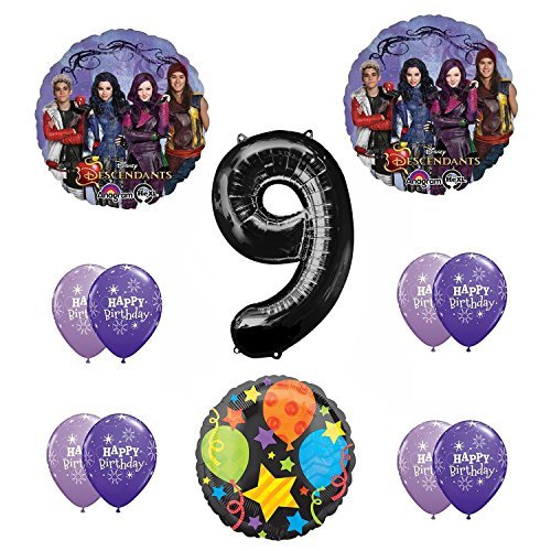 Disney The Descendants 9th Happy Birthday Party supplies Balloon Decoration Kit