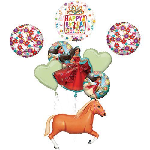 ELENA OF AVALOR 43" Tan Horse Happy Birthday Party Supplies Balloons Decoration kit