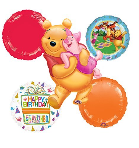 Winnie The Pooh Celebrate Birthday Party Balloon Bouquet Decorations