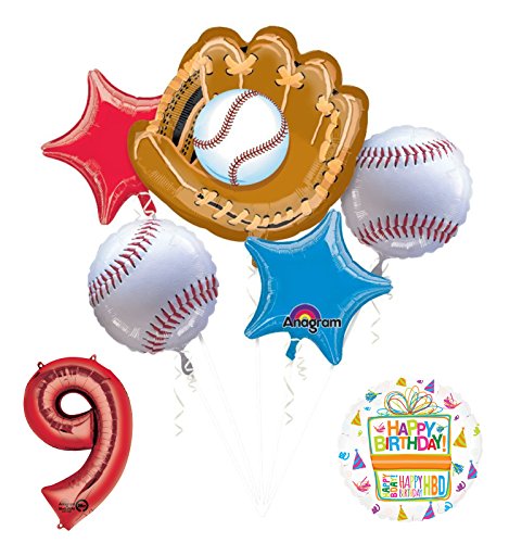 Baseball 9th Birthday Party Supplies