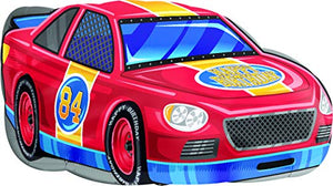 30 Inch Race Car Happy Birthday Foil Balloon