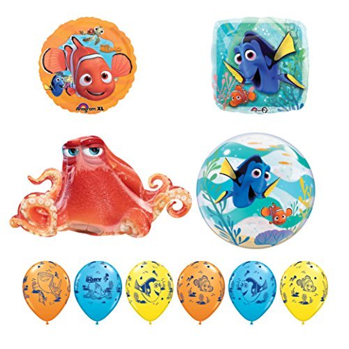 10pc Finding Dory Nemo and Hank Birthday Party Balloon supplies decorations