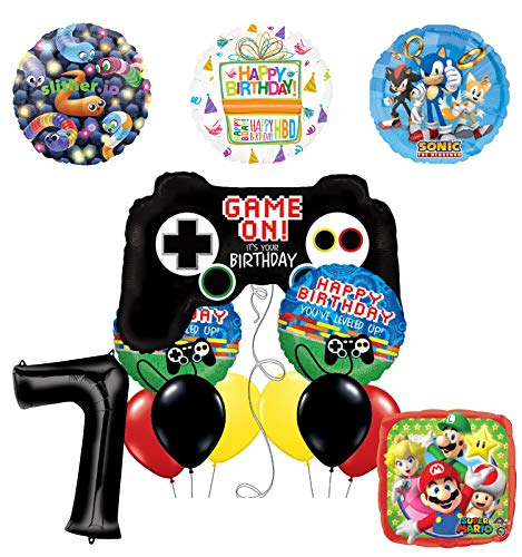 Mayflower Products Video Gamers 7th Birthday Party Supplies Balloon Decorations