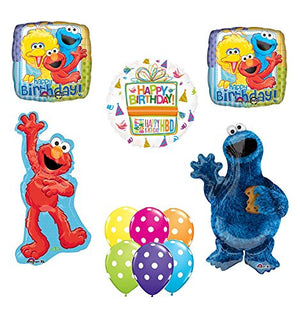 Sesame Street Waving Elmo and Cookie Monster Party Supplies