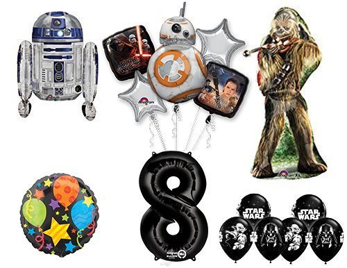 The Ultimate Star Wars 8th Birthday Party Supplies and Balloon decorations