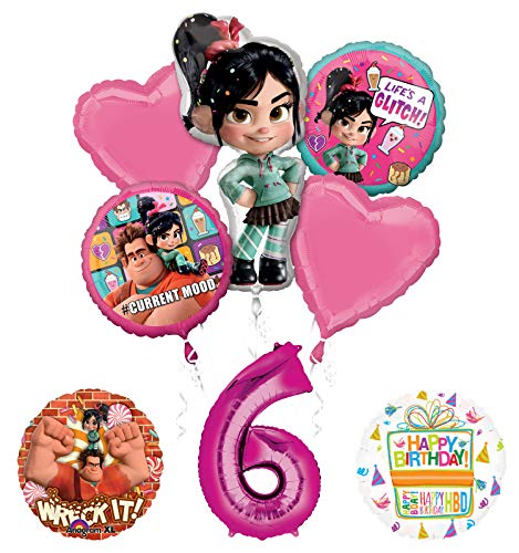 Wreck It Ralph 6th Birthday Party Supplies Balloon Bouquet Decorations