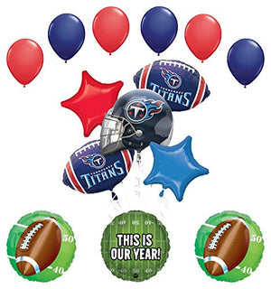 Mayflower Products Tennessee Titans Football Party Supplies This is Our Year Balloon Bouquet Decoration
