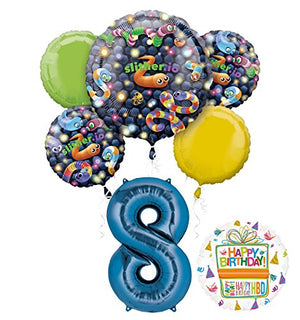Slither.io Party Supplies 8th Birthday Video Game Balloon Bouquet Decorations