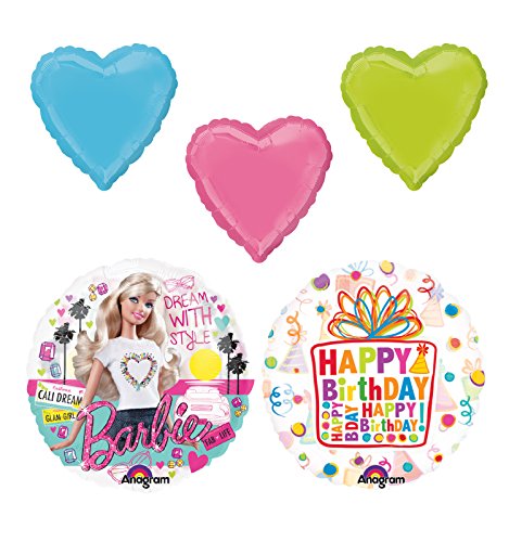 Barbie Birthday Party Supplies and Balloon Bouquet Decorations
