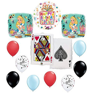 Alice In the Wonderland Birthday Tea Party Queen Card Balloon Kit