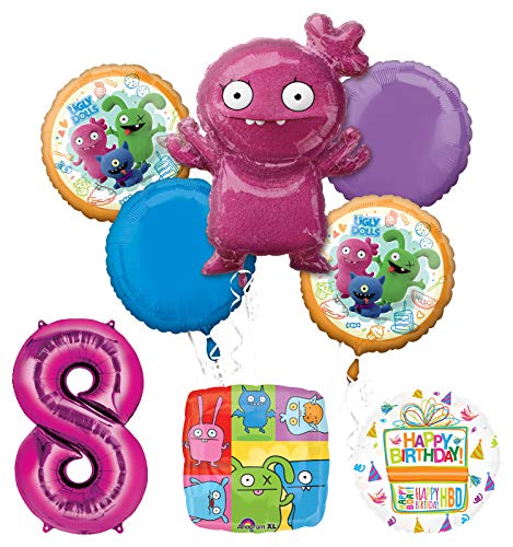 Mayflower Products Ugly Dolls 8th Birthday Party Supplies Balloon Bouquet Decorations