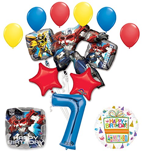 The Ultimate Transformers 7th Birthday Party Supplies and Balloon Decorations