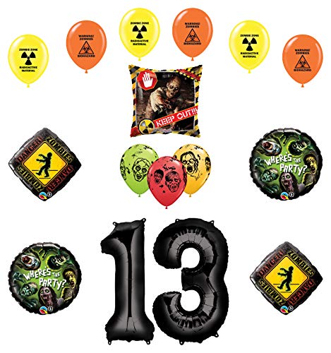 Mayflower Products Zombies Party Supplies 13th Birthday The Walking Dead Balloon Bouquet Decorations