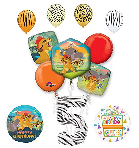 Lion Guard Party Supplies 5th Birthday Balloon Bouquet Decorations