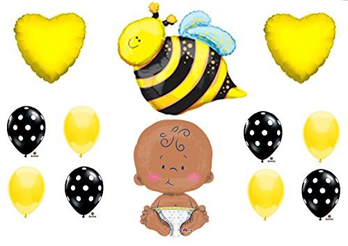 What Will It BEE Baby Shower Gender Reveal Party 24" CELEBRATE BABY Balloons Decorations Supplies