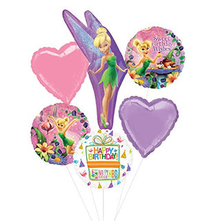 Tinkerbell Birthday Party Supplies and Pixie Dust Balloon Bouquet Decorations
