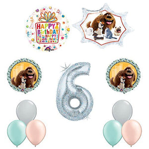 The Secret Life of Pets 6th Holographic Birthday Party Balloon Supply Decorations