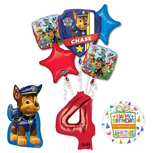 The Ultimate Paw Patrol 4th Birthday Party Supplies and Balloon Decorations