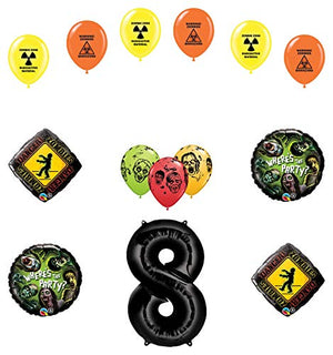 Mayflower Products Zombies 8th Birthday Party Supplies Walking Dead Balloon Bouquet Decorations