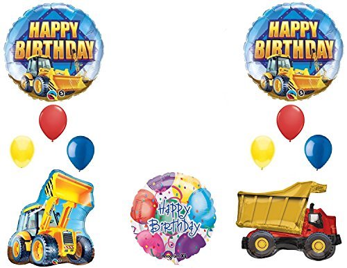 The Ultimate Construction Birthday Party Supplies and Balloon Decorations