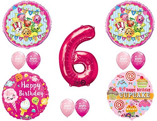 SHOPKINS 6th BIRTHDAY PARTY Balloons Decorations Supplies kit