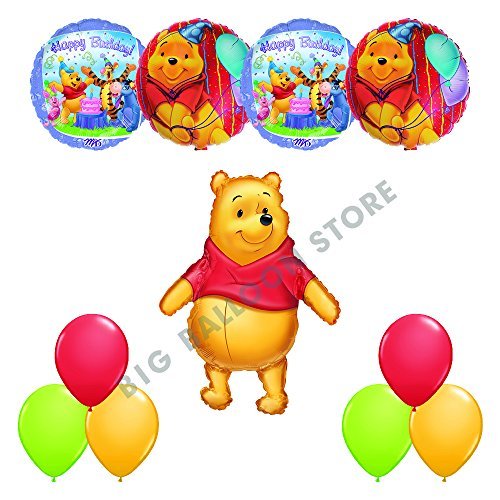 Winnie The Pooh HAPPY BIRTHDAY Party 11pc Balloon Birthday Kit