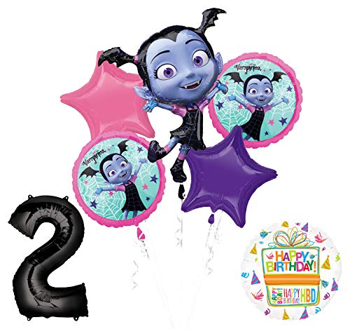 Mayflower Products Vampirina 2nd Birthday Balloon Bouquet Decorations and Party Supplies