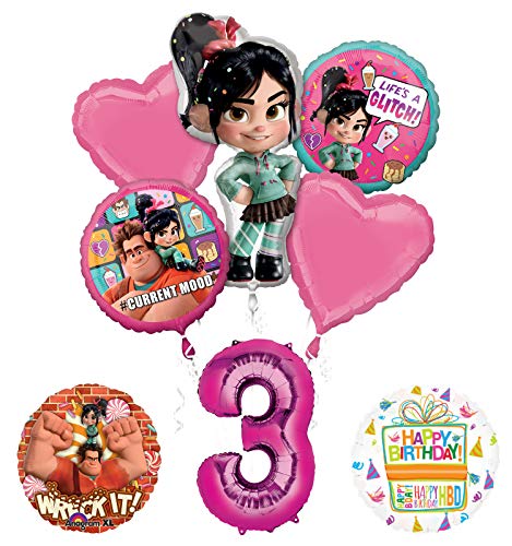 Wreck It Ralph 3rd Birthday Party Supplies Balloon Bouquet Decorations