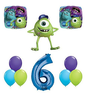 The Ultimate Monsters University Monsters Inc 6th Birthday Party Supplies and Balloon Decorations