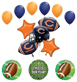 Mayflower Products Chicago Bears Football Party Supplies This is Our Year Balloon Bouquet Decoration