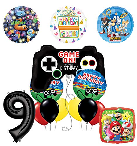 Mayflower Products Video Gamers 9th Birthday Party Supplies Balloon Decorations