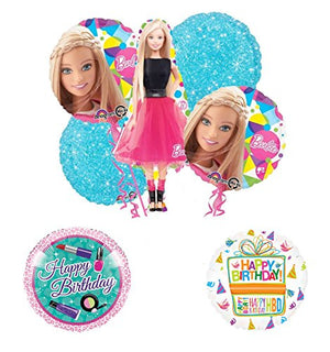 Barbie Doll Party Supplies and Birthday Balloon Bouquet Decorations