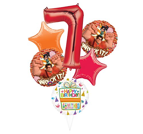 Wreck It Ralph Party Supplies 7th Birthday Balloon Bouquet Decorations