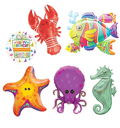 Under The Sea Animal Party Supplies and Birthday Balloon Bouquet Decorations