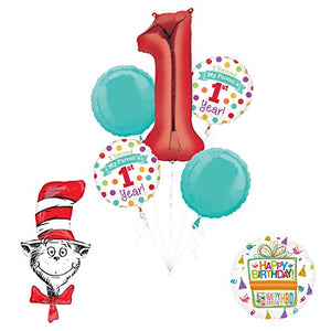 Dr Seuss "I Survived My Parents First Year" 1st Birthday Party Supplies and Balloon Decorations
