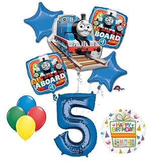 The Ultimate Thomas the Train Engine 5th Birthday Party Supplies and Balloon Decorations