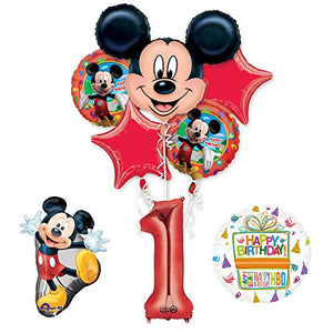 The Ultimate Mickey Mouse 1st Birthday Party Supplies and Balloon Decorations