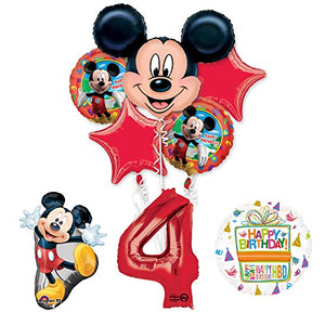 The Ultimate Mickey Mouse 4th Birthday Party Supplies and Balloon Decorations