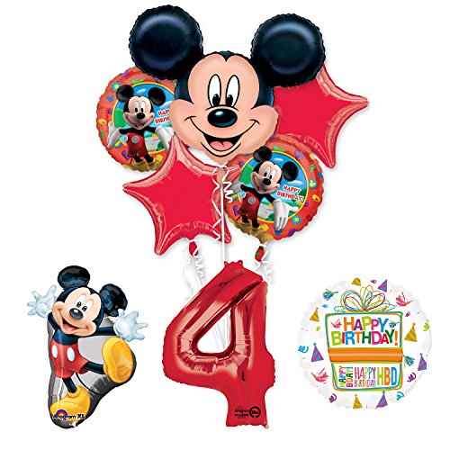 The Ultimate Mickey Mouse 4th Birthday Party Supplies and Balloon Decorations
