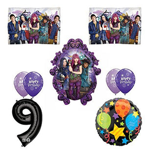 Disney The Descendants 2 Happy 9th Birthday Party supplies Balloon Decoration Kit