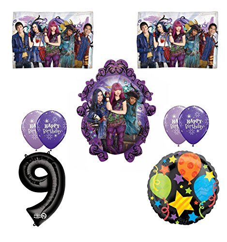 Disney The Descendants 2 Happy 9th Birthday Party supplies Balloon Decoration Kit